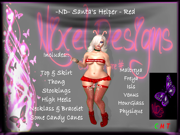 -ND- SANTA'S HELPER in RED [ADD To Open]