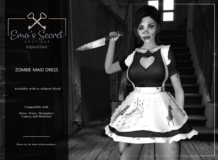 -Ema's Secret- DEMO Zombie Maid Dress (add me)
