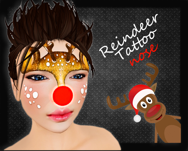 Christmas Tattoo Reindeer