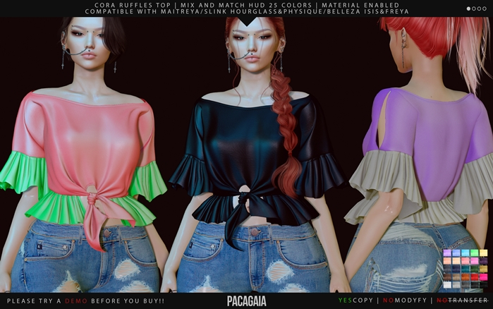 Pacagaia - Cora Ruffles Top // ADD