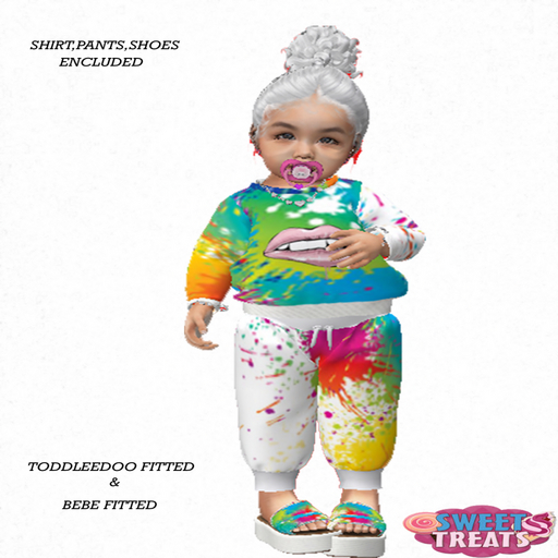 Sweet treats- Paintsplatterfit -White Box