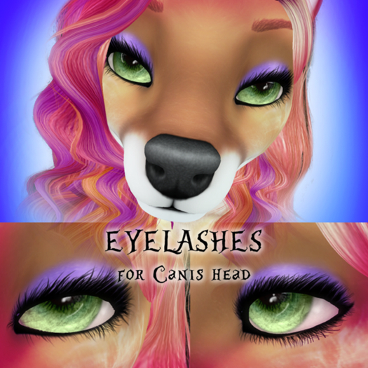 :K: - Eyelashes for Canis Head