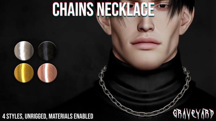 [ GRAVEYARD ] GIFT Chains Necklace - Unpack Me!