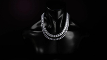 Princess Diamond Cut Necklace-SILVER