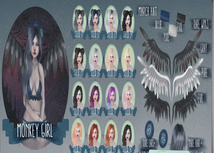 [Mello] Monkey Girl - Solid 12 NoEars