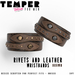Second Life Marketplace - Temper/Tantrum Rivet and Leather Wristband Beige