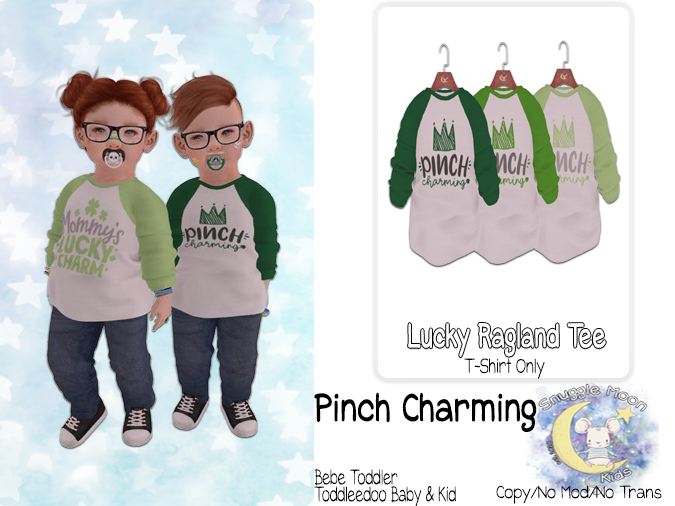 {SMK} Lucky Raglan Tee | Pinch Charming
