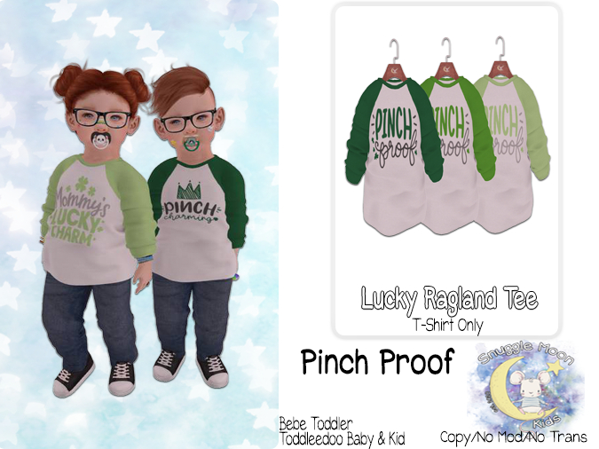 {SMK} Lucky Raglan Tees - Pinch Proof - [Add Me]