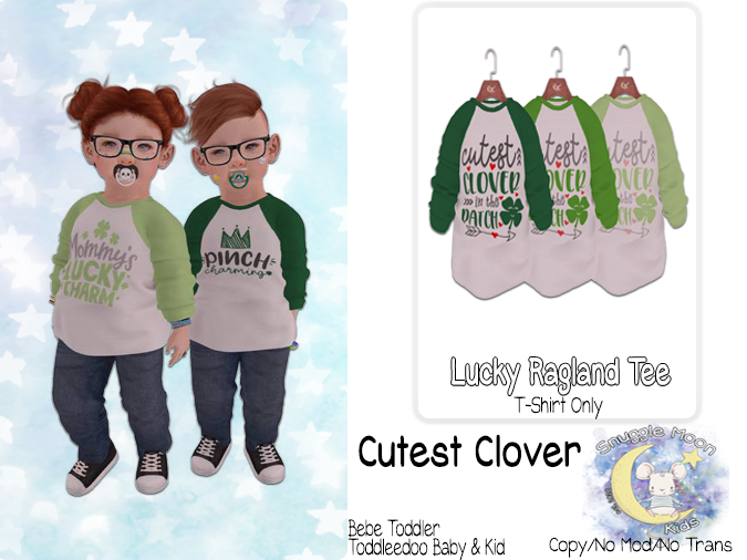 {SMK} Lucky Raglan Tees - Cutest Clover - [Add Me]