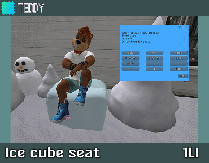 1 Prim IceCube Seat