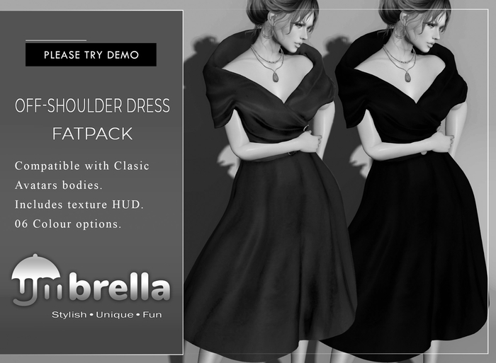 UMbreLLa - DEMO Off-Shoulder Dress