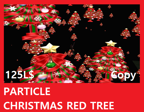 PARTICLE CHRISTMAS RED TREES