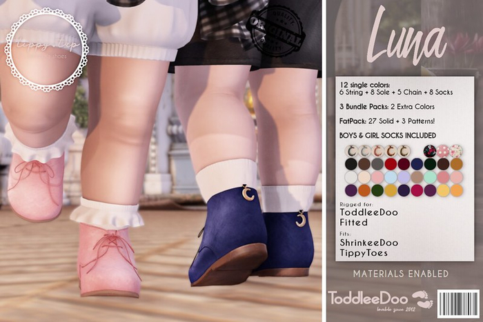 .Tippy.Tap. Luna Boots - SOFT (Wear to unpack HUD)