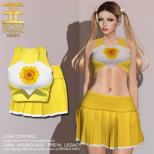 Entice - Lose Control Outfit - Graphic - Sunflower