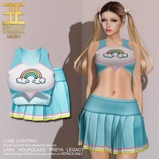 Entice - Lose Control Outfit - Graphic - Rainbow