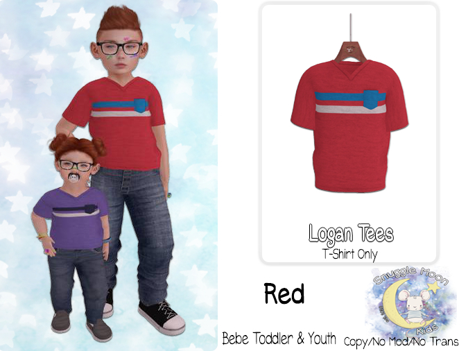 {SMK} Logan Pocket Tee Red  -BB+Youth- [Add Me]