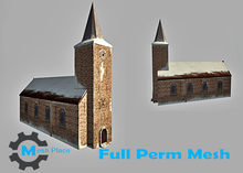 Mesh Place - Church with Snow (add to unpack)