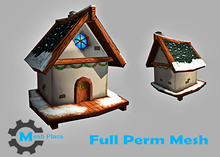 Mesh Place - Christmas Cartoon House Decoration (add to unpack)