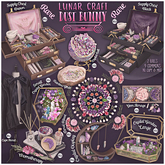 dust bunny . lunar craft . crystal garden . small