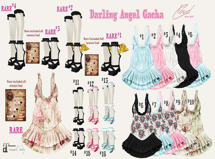 [Cloud] Darling Angel sandal knee sock RARE WING #2