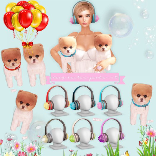 [Black Bantam] Whipped Frosting Headphones - Prp&Grn