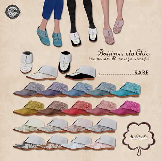 :NuDoLu: Bottines claChic BOX - Gobelin gris