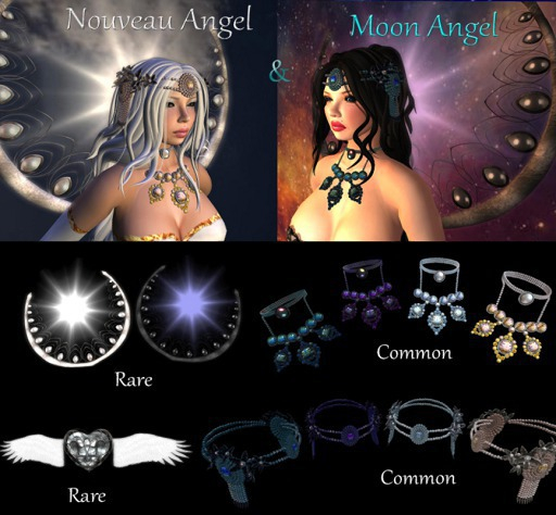 Zyn ~ Moon Angel Headpiece - Teal