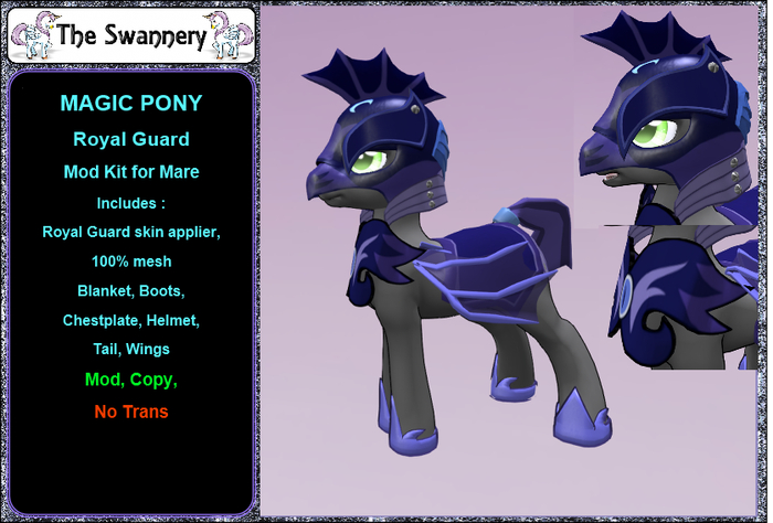 Magik Pony Mare - Royal Night Guard mod kit