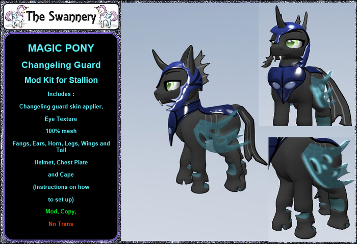Magik Pony Stallion - Changeling Guard Mod kit