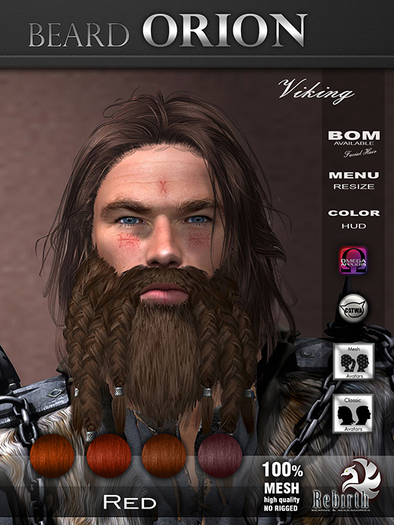 [//REBIRTH/]-BEARD_Orion-Red