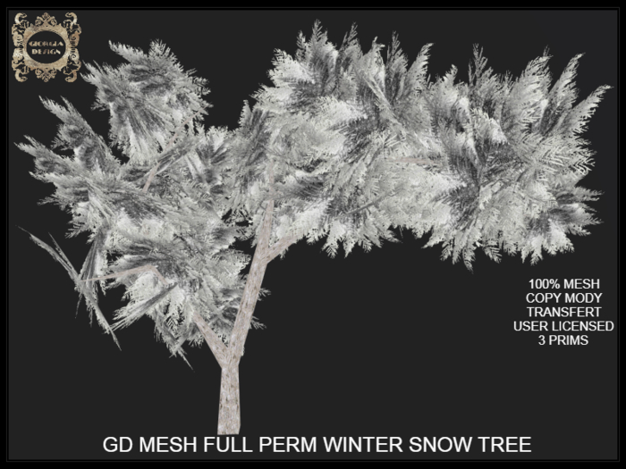 GD MESH FULL PERM WINTER SNOW TREE