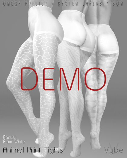 {.:Vybe:.} Animal Print Tights : Demo