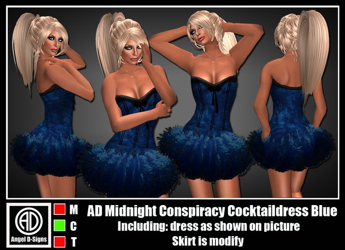 AD Midnight Conspiracy Cocktaildress Blue