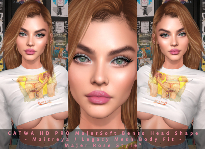 L'R CATWAHDPROMajerSoftBentoHead -M/L Fit!- Rose Style