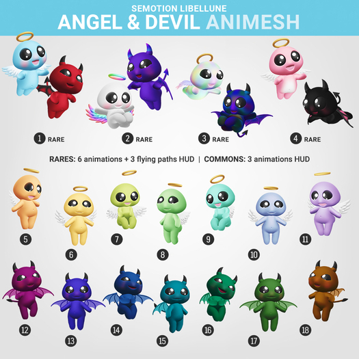 SEmotion Libellune Angel & Devil Animesh #18