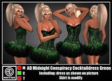 AD Midnight Conspiracy Cocktaildress Green