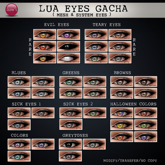 Izzie's - Lua Eyes (colors)