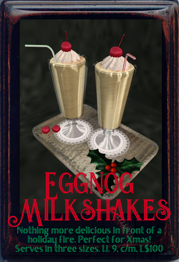 Eggnog Milkshakes