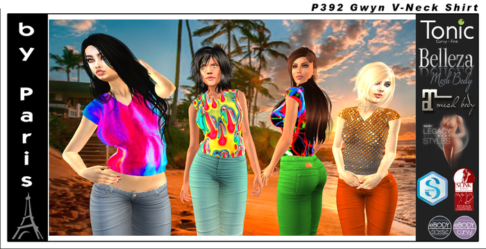 P392 Gwyn V-Neck Shirt DEMO