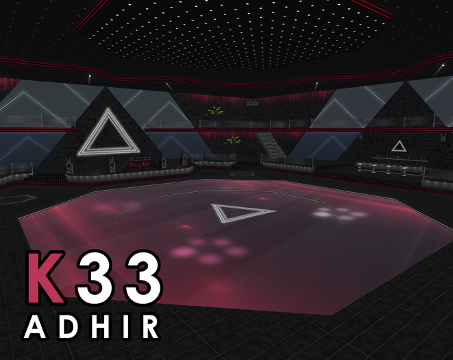 K33 - [Burgundy Red] - Disco Club - Size: 63x63 - [ADHIR] - BOX