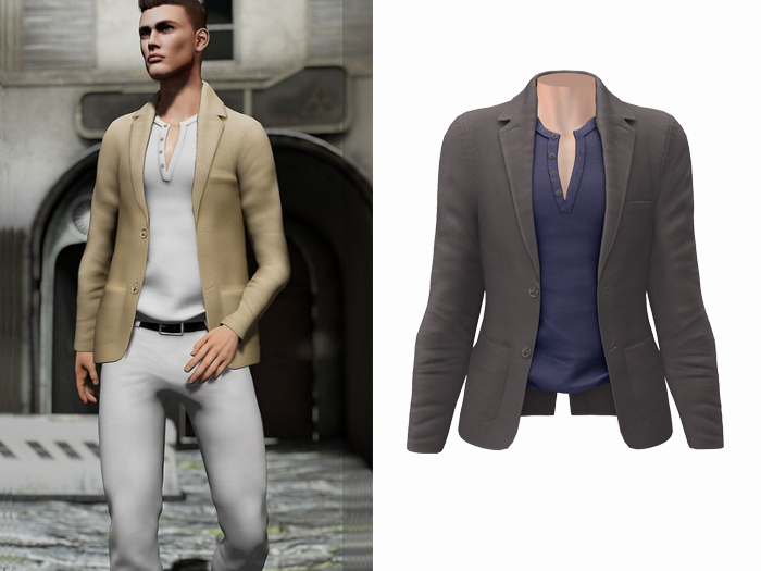 -[ vagrant ]- Ewan - Jacket - Grey