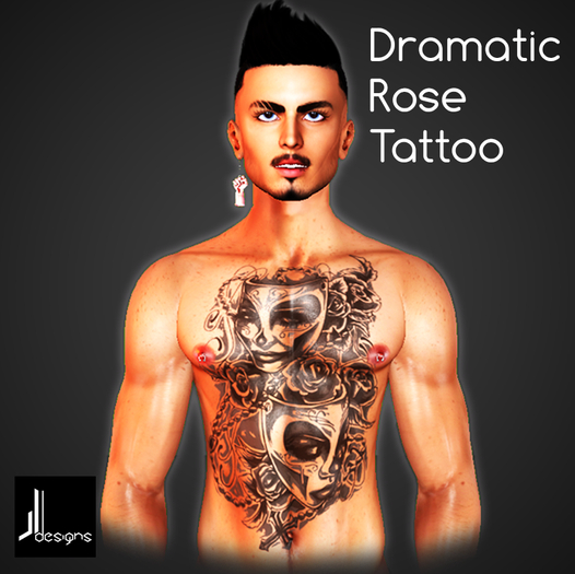 JLD - Dramatic Rose - Tattoo - BOM - Boxed