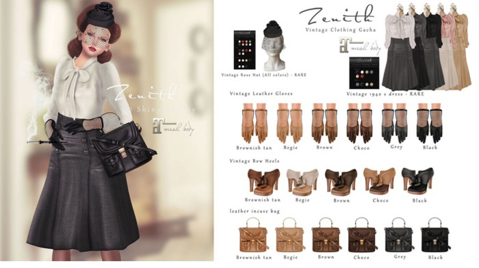 =Zenith=leather incase bag (Grey)