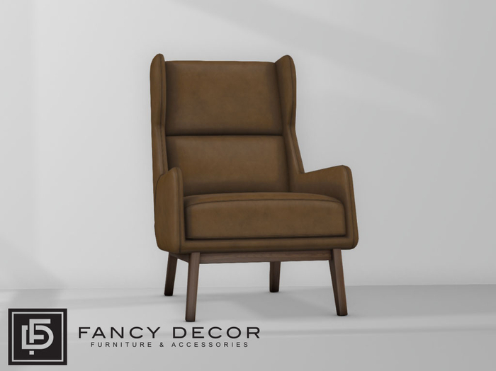 Fancy Decor: Richards Wingback Chair - brown (pg)