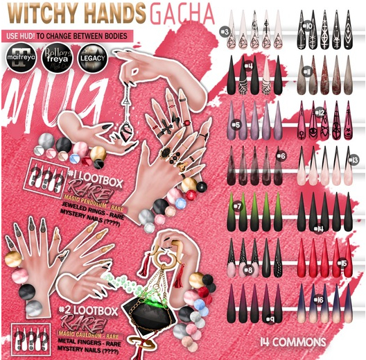 Mug - Witchy Hands - #12 Nail Set