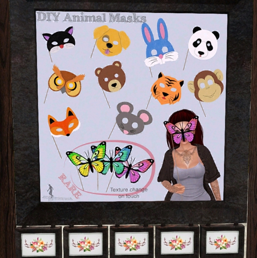 *~*HopScotch*~* DIY Animal Mask Butterfly RARE
