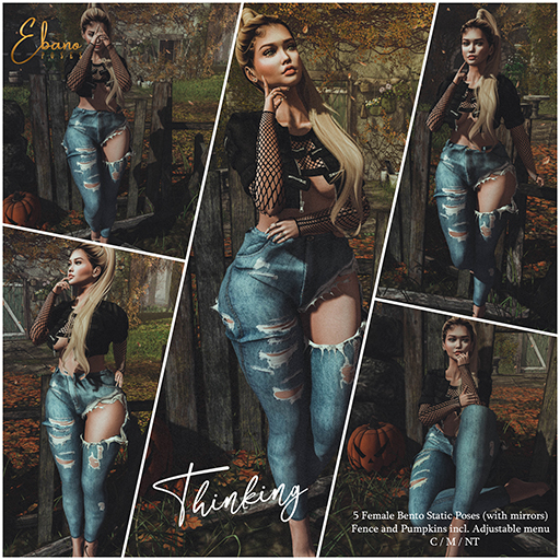 Ebano Poses Thinking