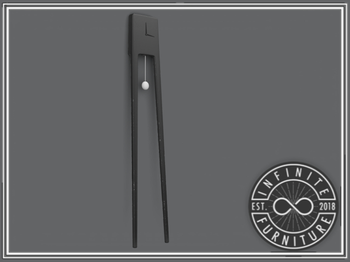 Infinite - Ivory Clock (Black)