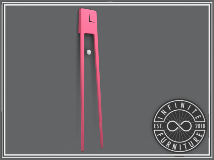 Infinite - Ivory Clock (Pink)