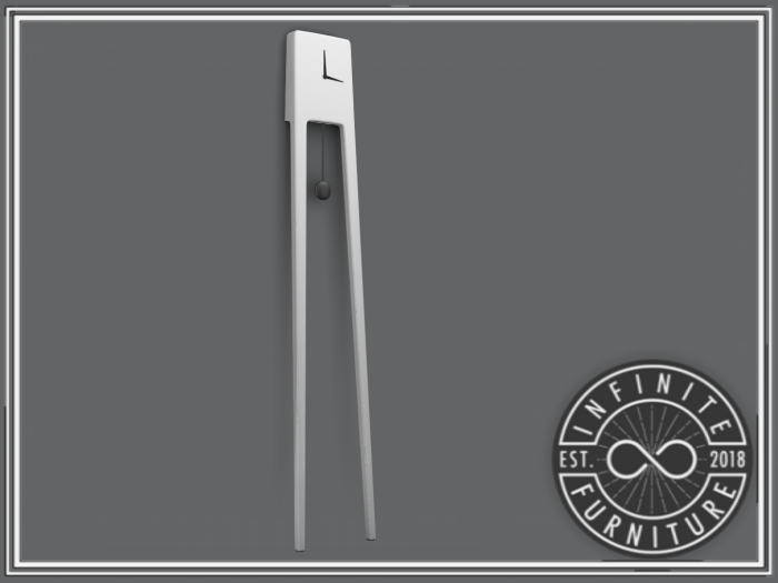 Infinite - Ivory Clock (White)